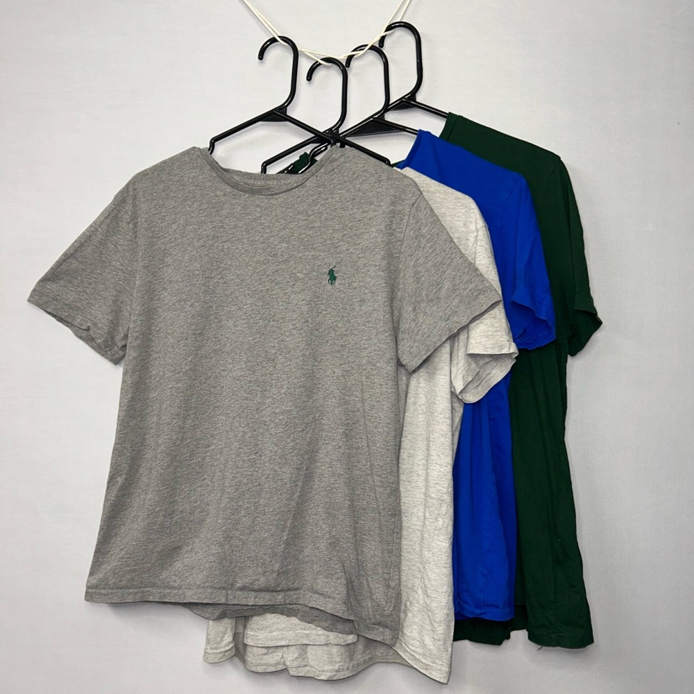 Polo Ralph Lauren T-Shirt Bundle — 4 Shirts (3 Medium, 1 Large)